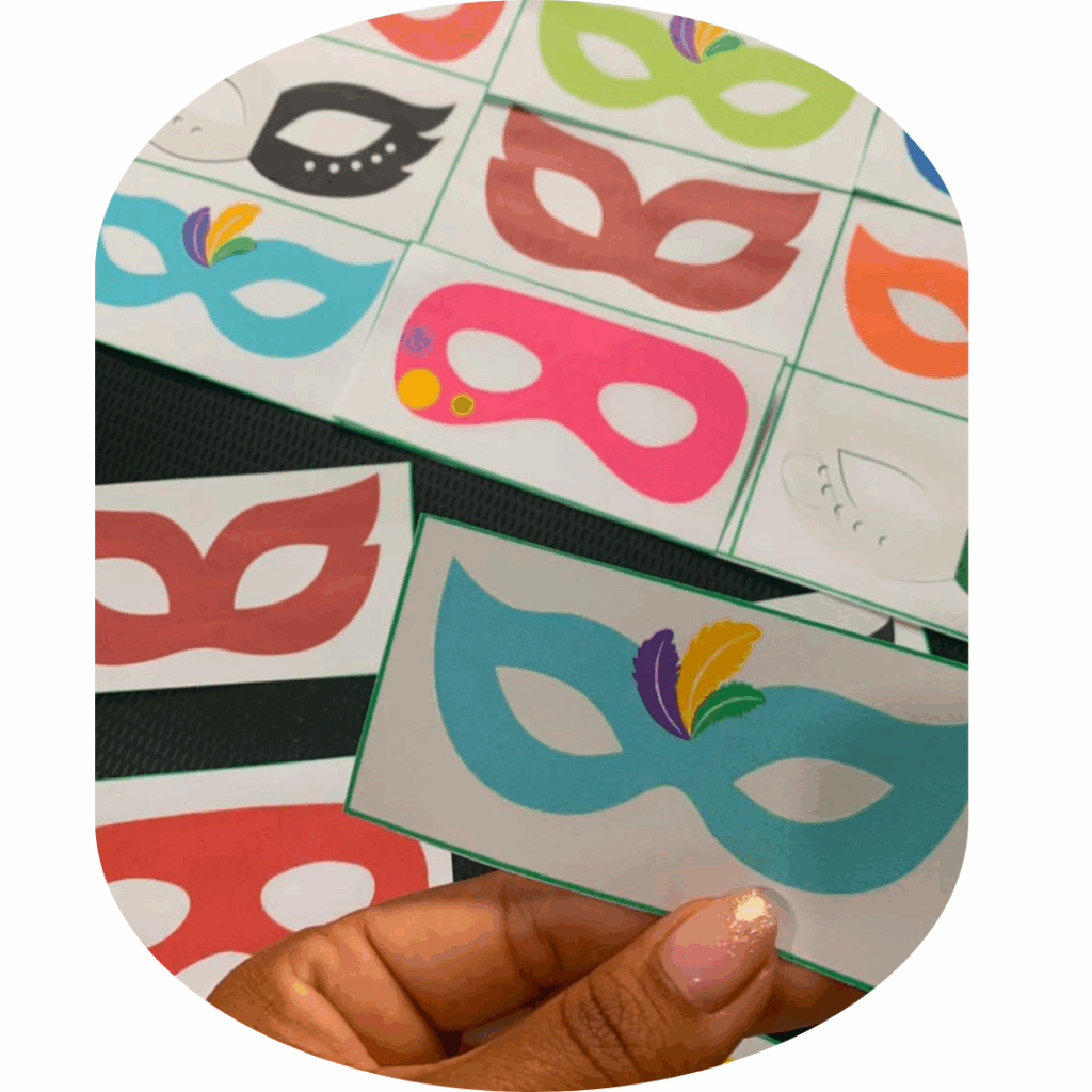 Carnaval: Jogo de tabuleiro + coroas
