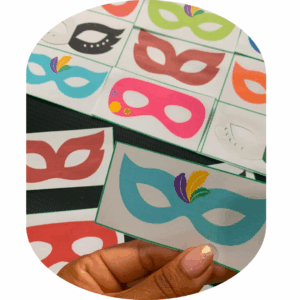 Carnaval: Jogo de tabuleiro + coroas