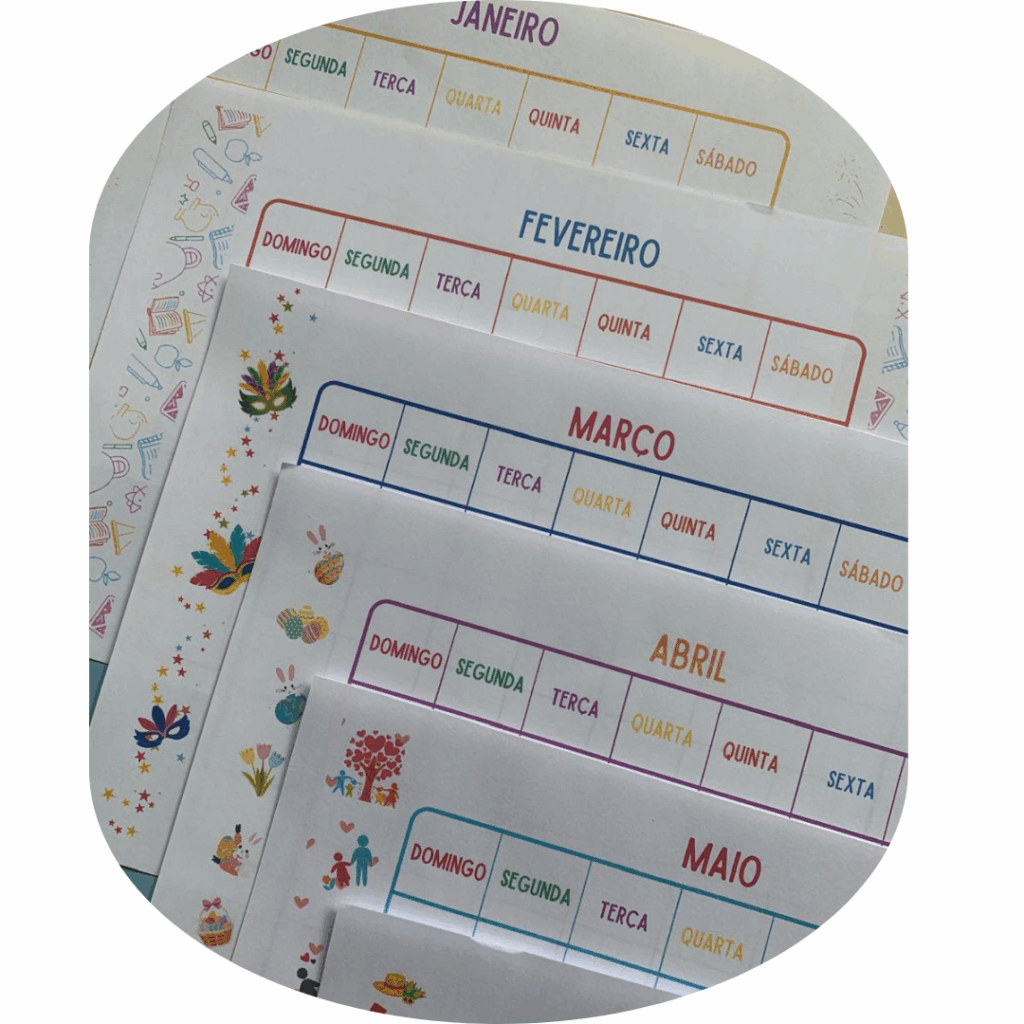 Calendário 12 meses